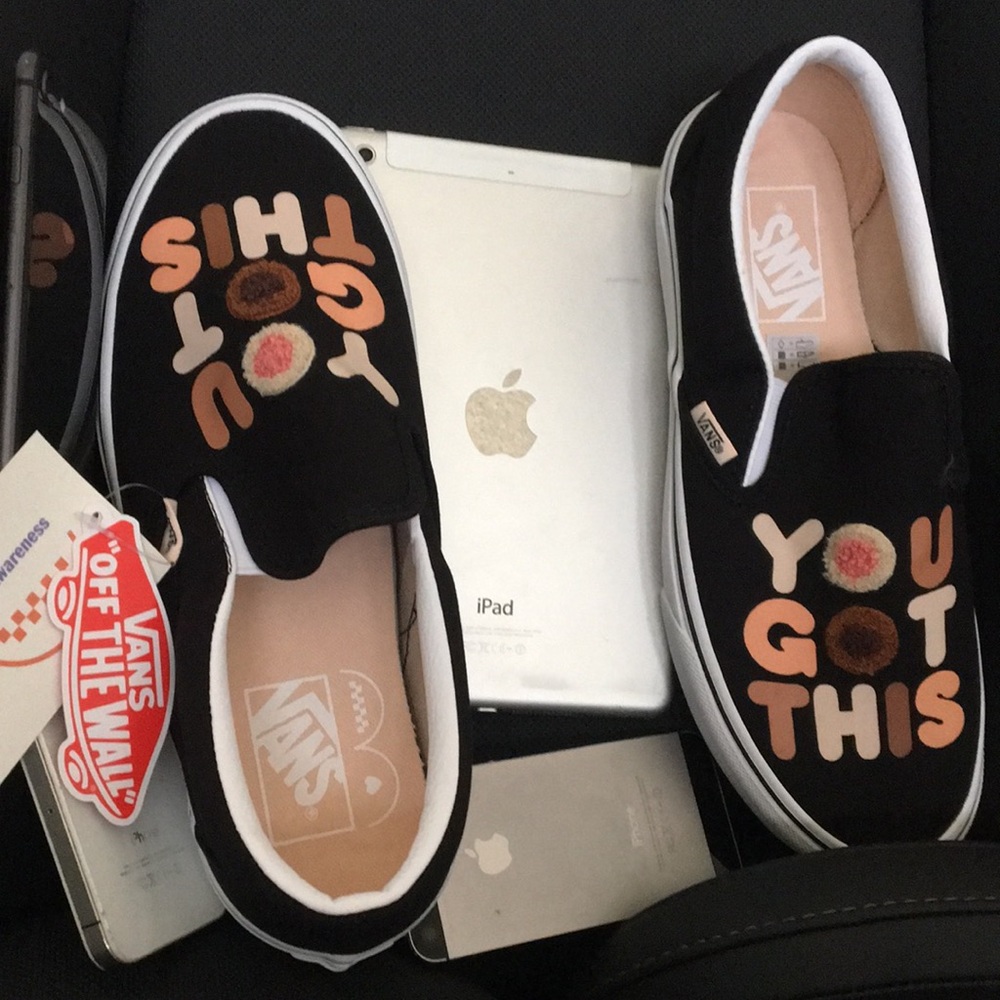 Vans Classic Slip-on Breast Cancer Awareness You Got This True White '19